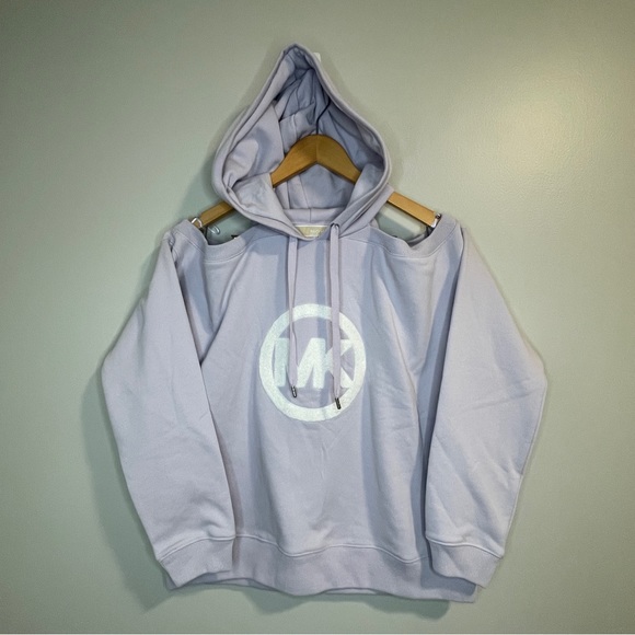 MICHAEL Michael Kors Tops - Michael Kors women sweater hooded size S lavender Mist NWOT
